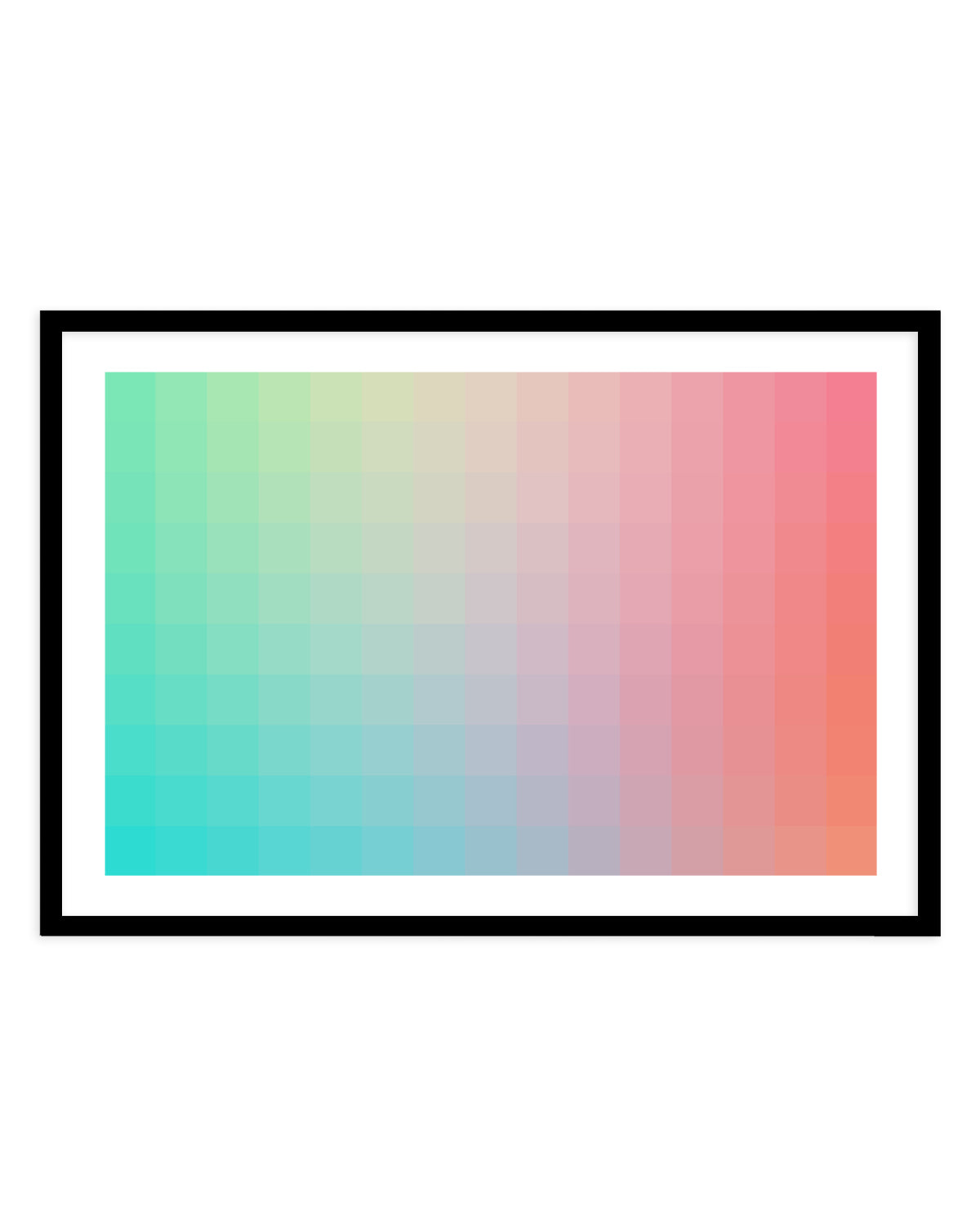 Colorful Pixel Gradient by amini54 | Art Print