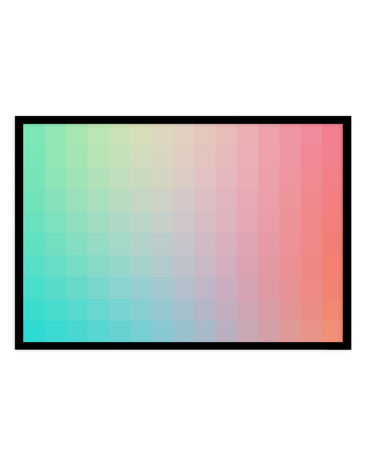 Colorful Pixel Gradient by amini54 | Art Print