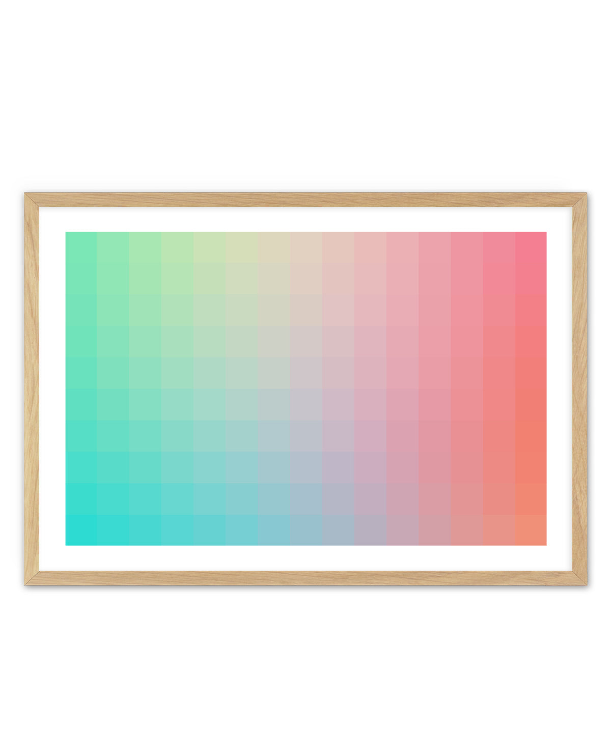 Colorful Pixel Gradient by amini54 | Art Print