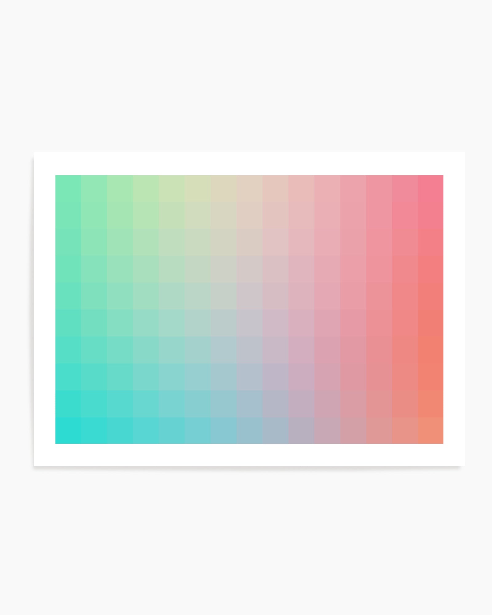 Colorful Pixel Gradient by amini54 | Art Print