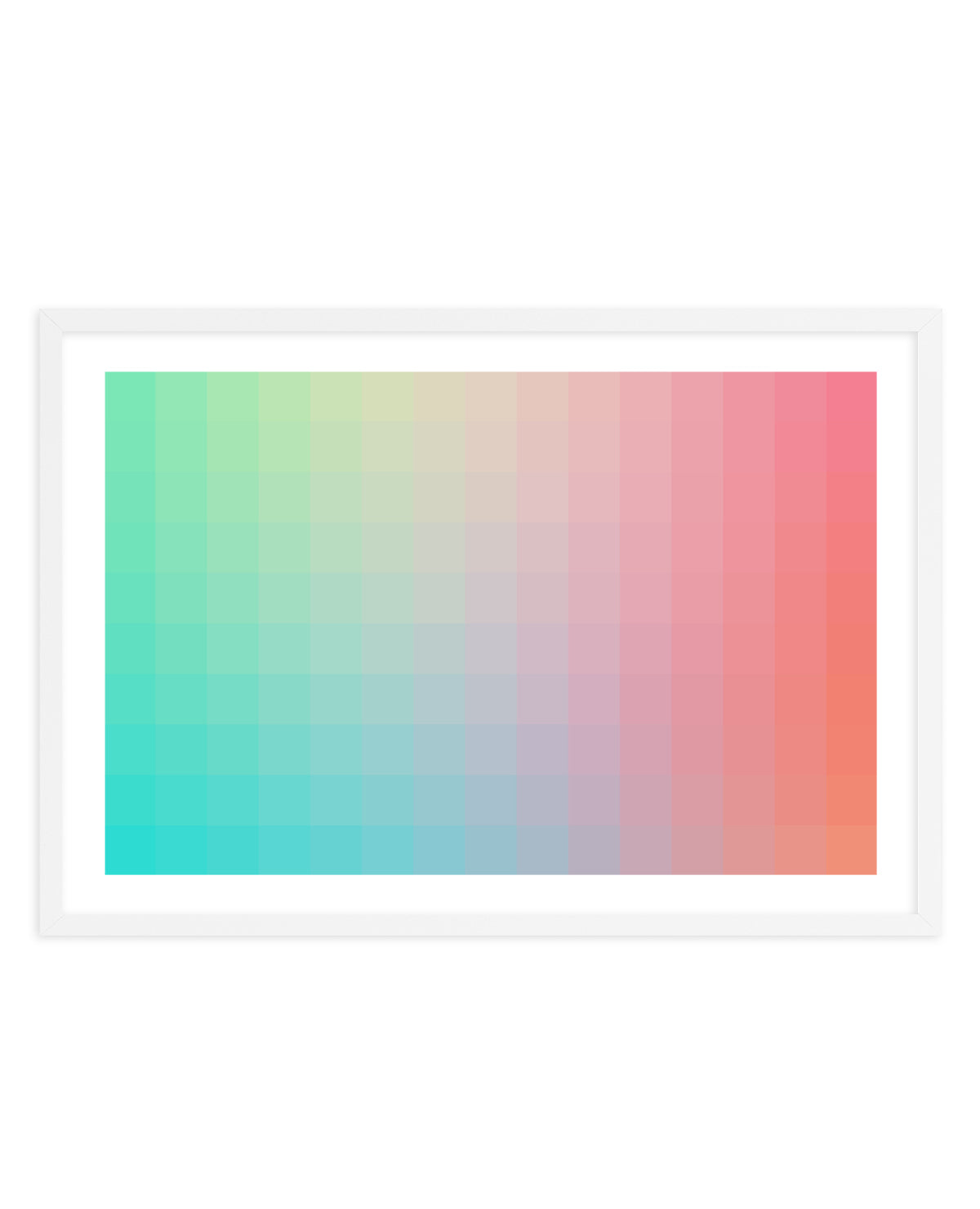 Colorful Pixel Gradient by amini54 | Art Print