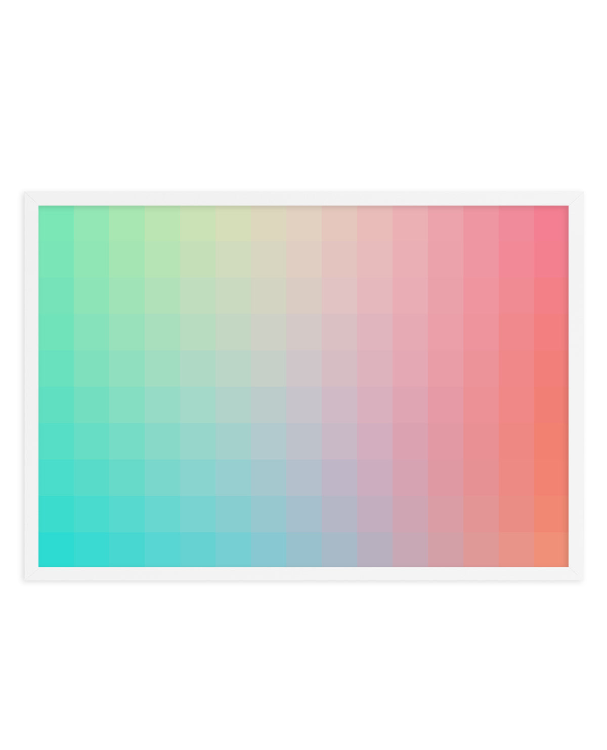 Colorful Pixel Gradient by amini54 | Art Print