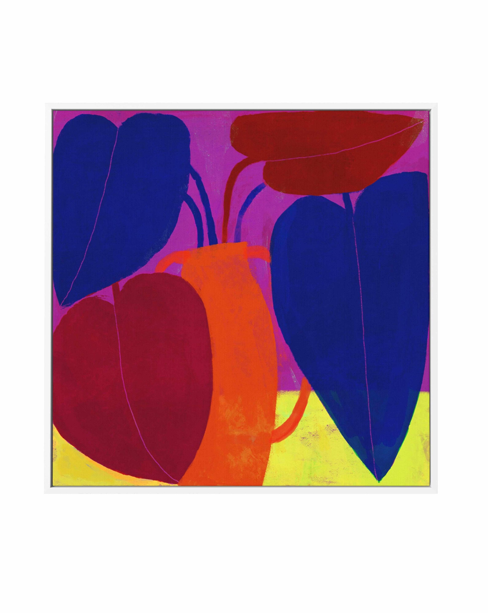 Colorful Plant by Marco Marella | Framed Canvas Art Print from Olive et Oriel where you can shop wallpaper and artworks online