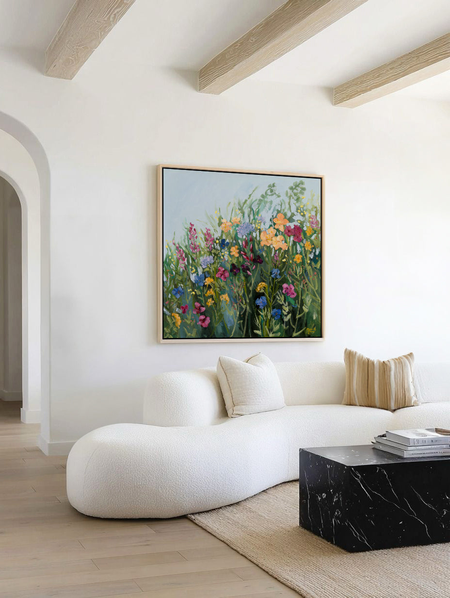 Colourful Spring by Meredith Howse | Framed Canvas Art Print