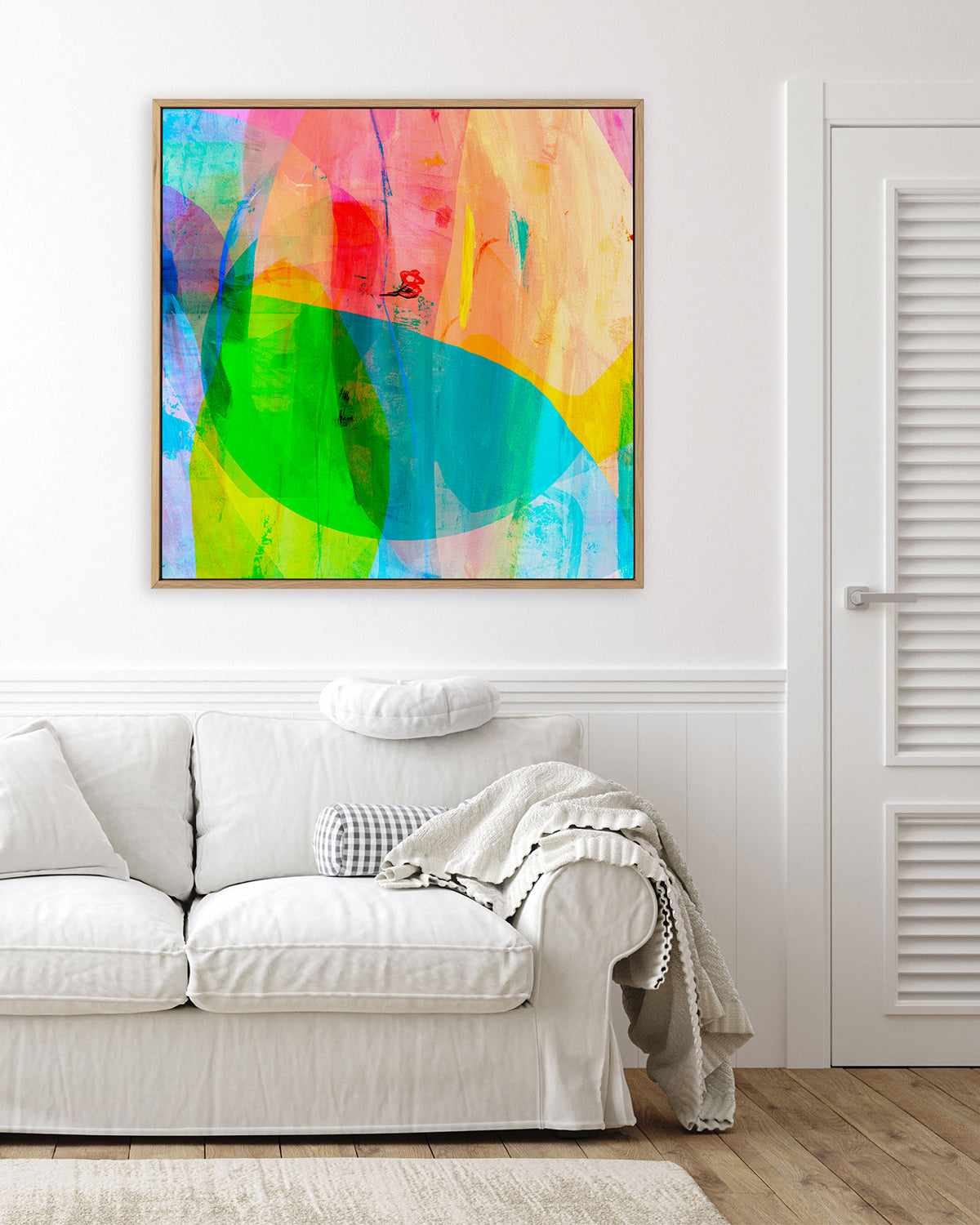 Colour Pop by Antonia Tzenova | Framed Canvas Art Print