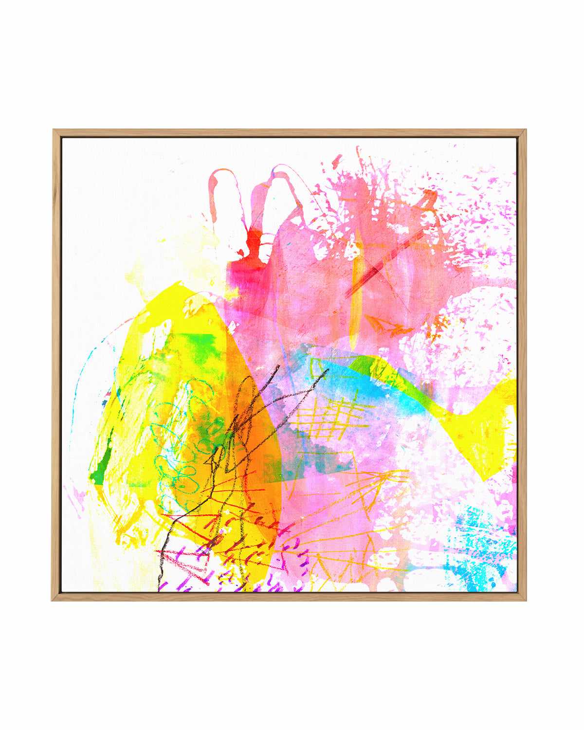 Colour Splash by Antonia Tzenova | Framed Canvas Art Print