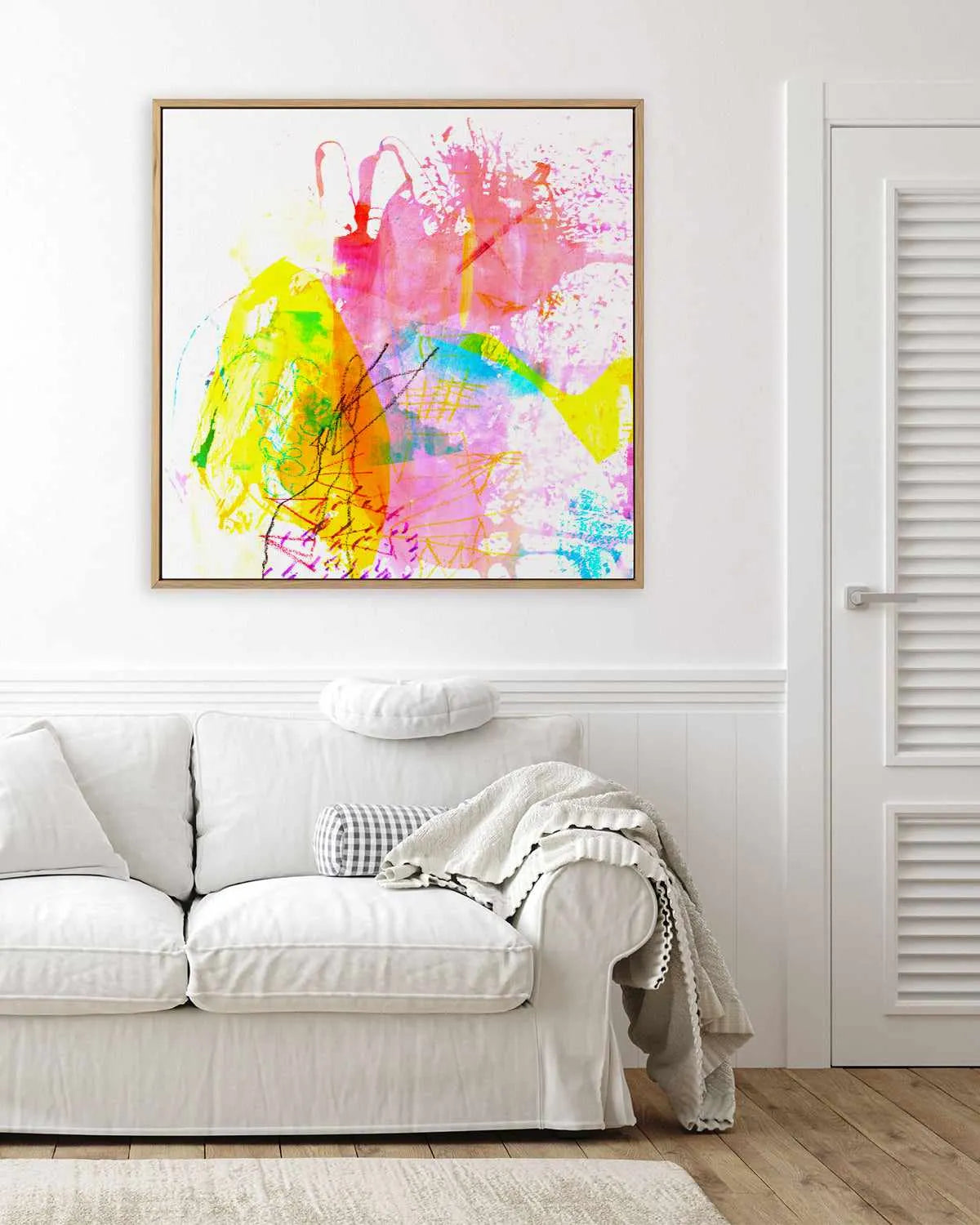 Colour Splash by Antonia Tzenova | Framed Canvas Art Print from Olive et Oriel where you can shop wallpaper and artworks online