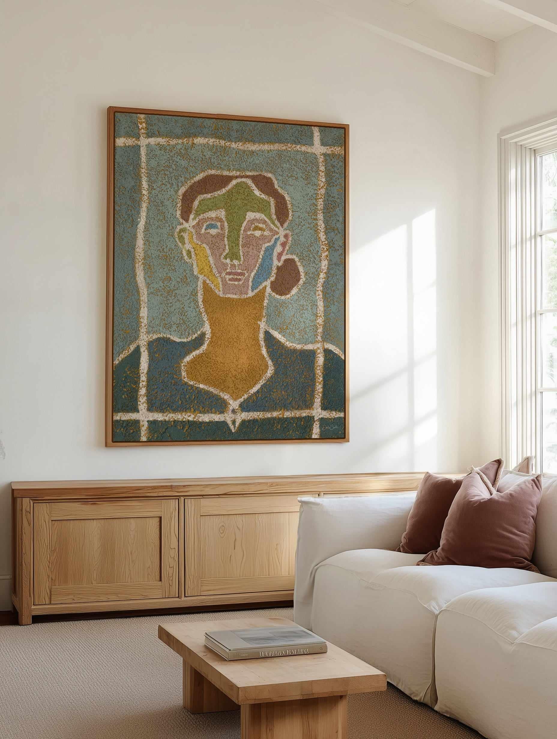 Colour Story No. 11 by Julie Celina | Framed Canvas Art Print from Olive et Oriel where you can shop wallpaper and artworks online