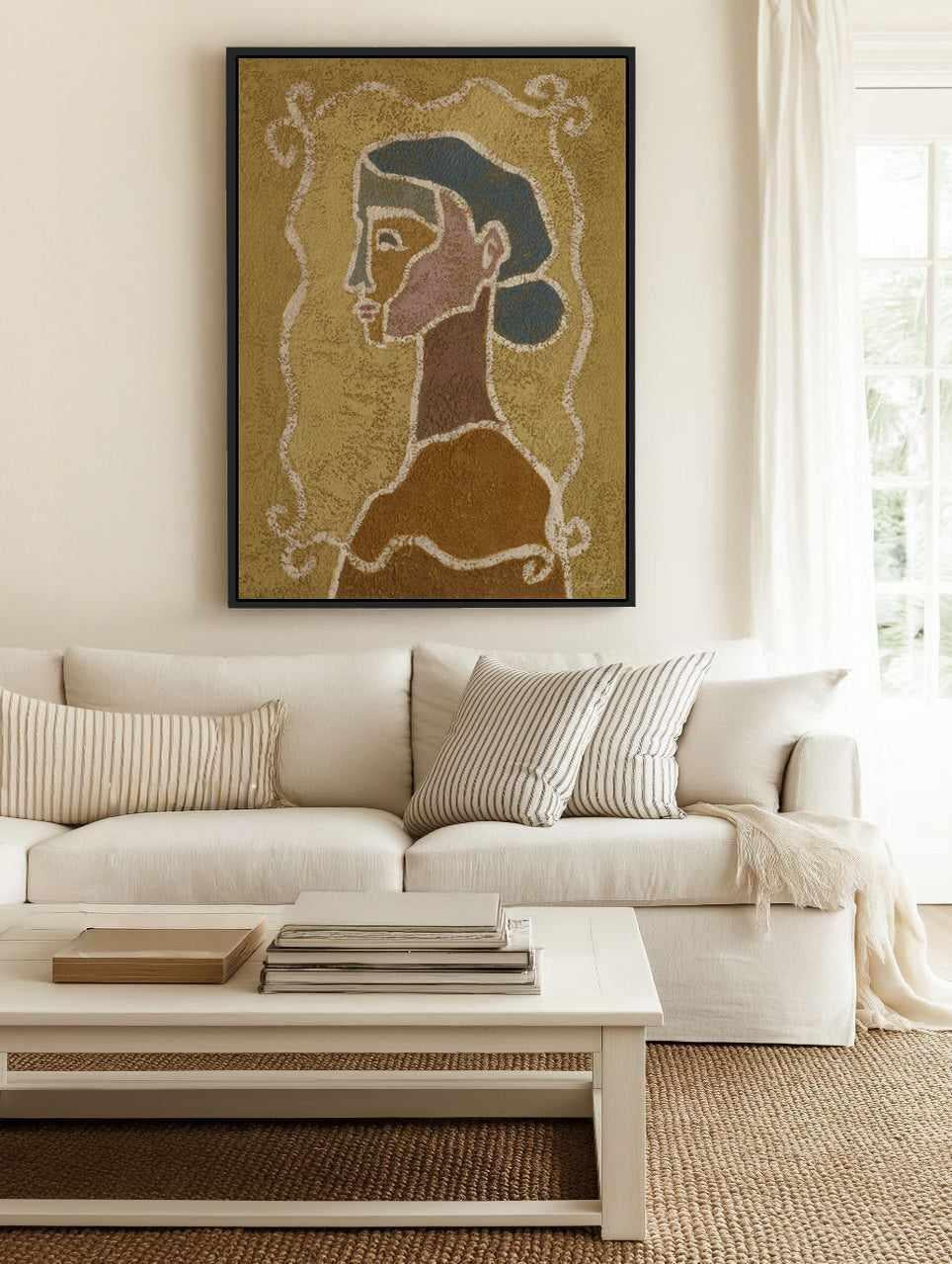 Colour Story No. 12 by Julie Celina | Framed Canvas Art Print from Olive et Oriel where you can shop wallpaper and artworks online