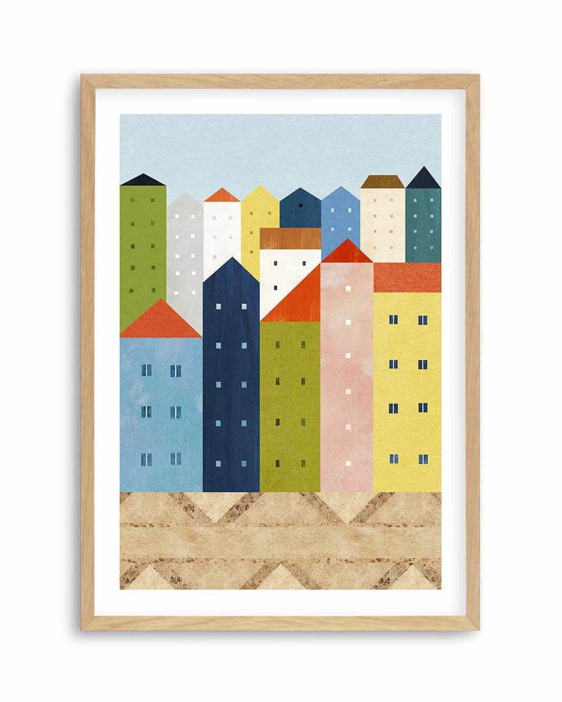 Colourful City by Henry Rivers Art Print