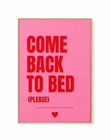Come Back to Bed by Athene Fritsch | Framed Canvas Art Print from Olive et Oriel where you can shop wallpaper and artworks online