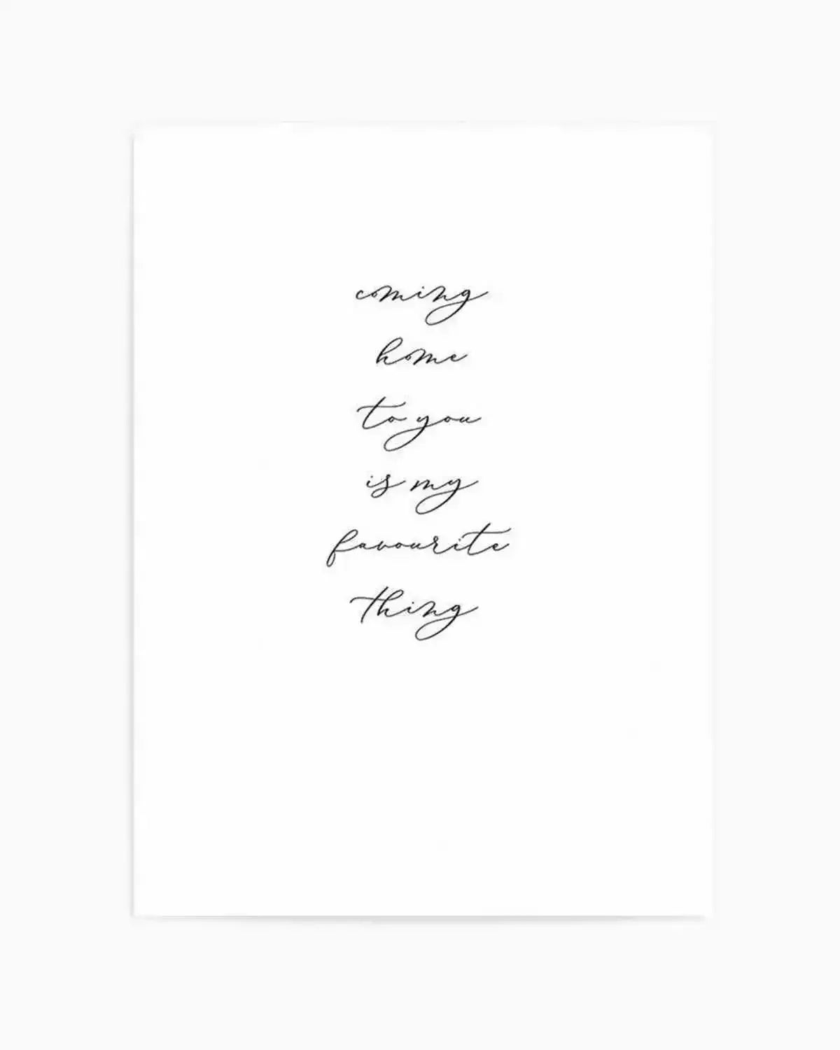 Coming Home To You Art Print from Olive et Oriel where you can shop wallpaper and artworks online