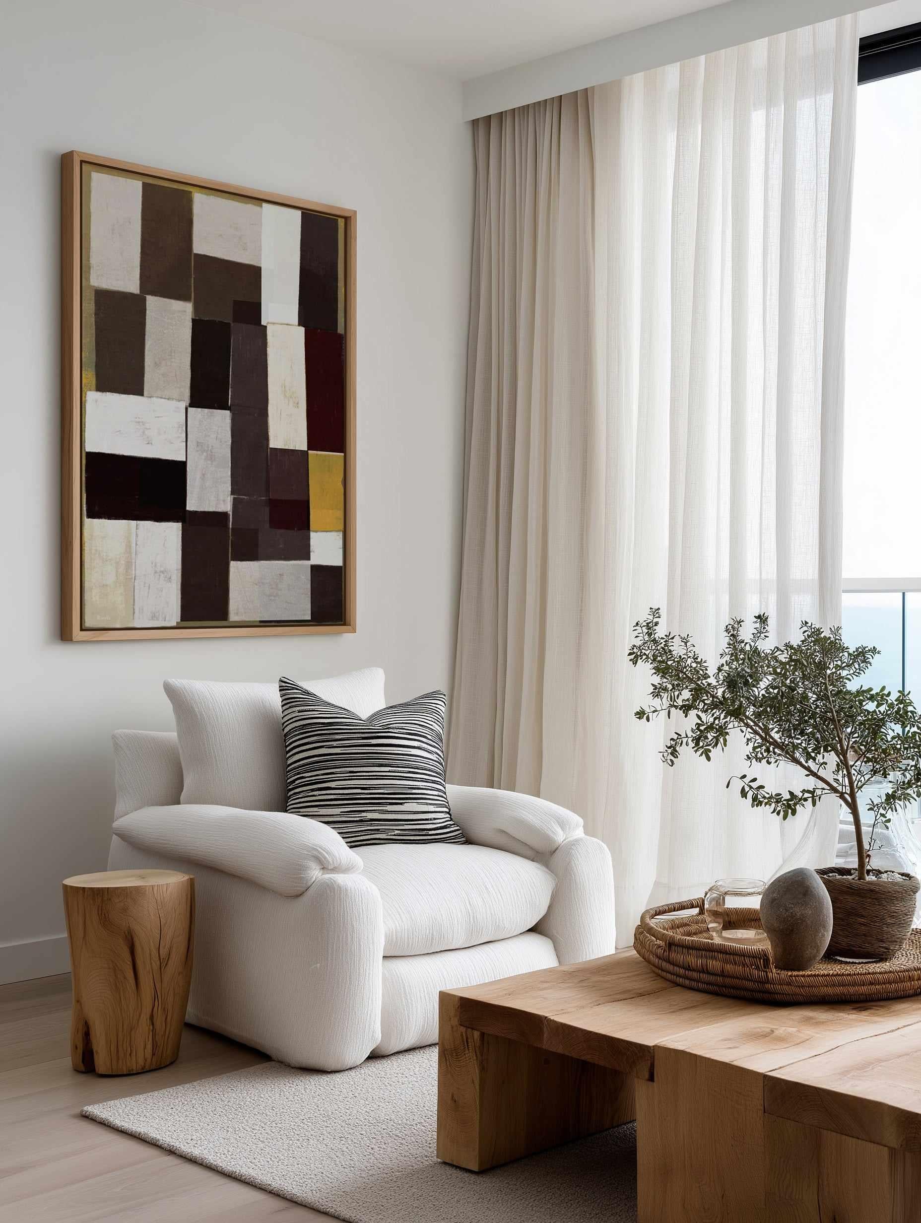 Composition of Squares 1 by Marco Marella | Framed Canvas Art Print from Olive et Oriel where you can shop wallpaper and artworks online