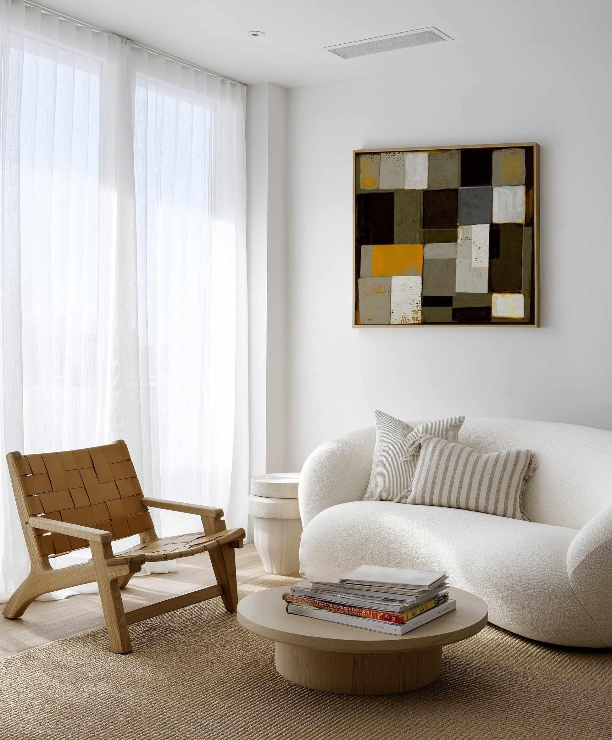 Composition of Squares 2 by Marco Marella | Framed Canvas Art Print from Olive et Oriel where you can shop wallpaper and artworks online