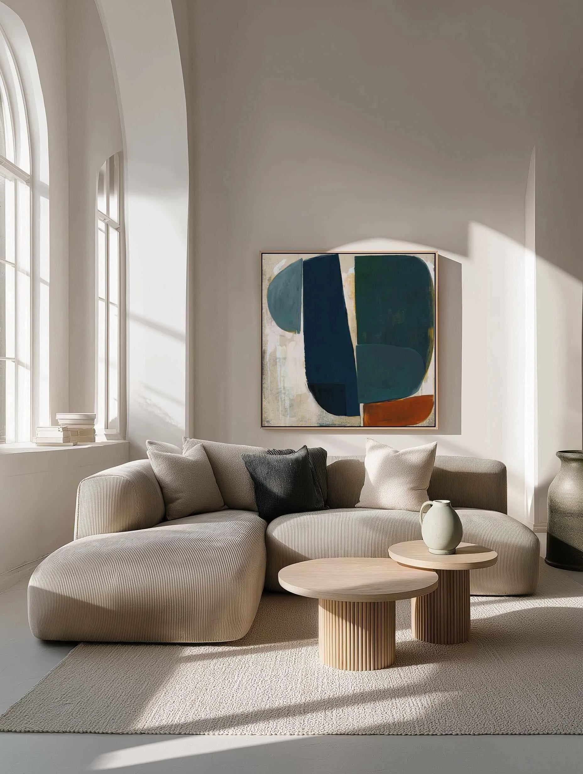 Composizione Astratta I by Marco Marella | Framed Canvas Art Print from Olive et Oriel where you can shop wallpaper and artworks online