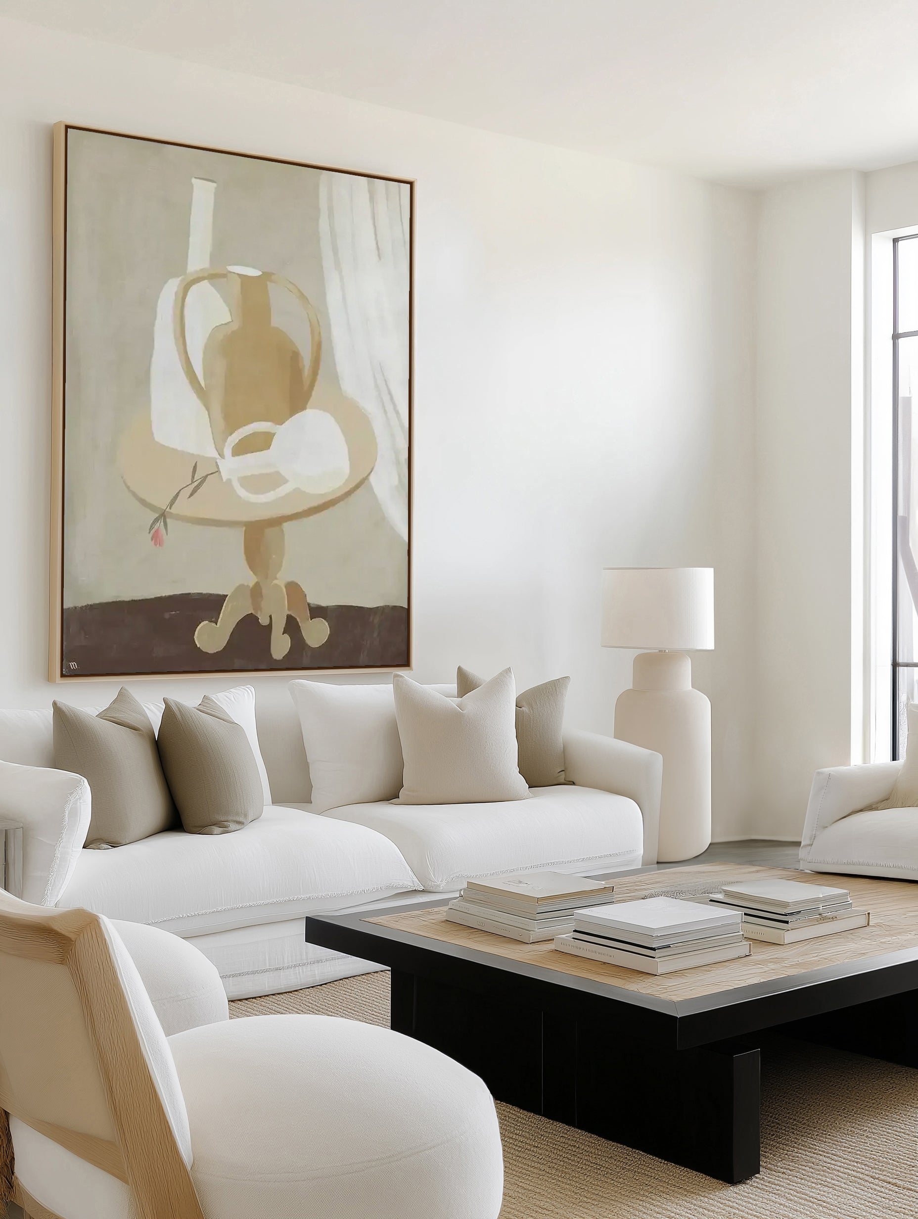 Composizione Bianca by Marco Marella| Framed Canvas Art Print