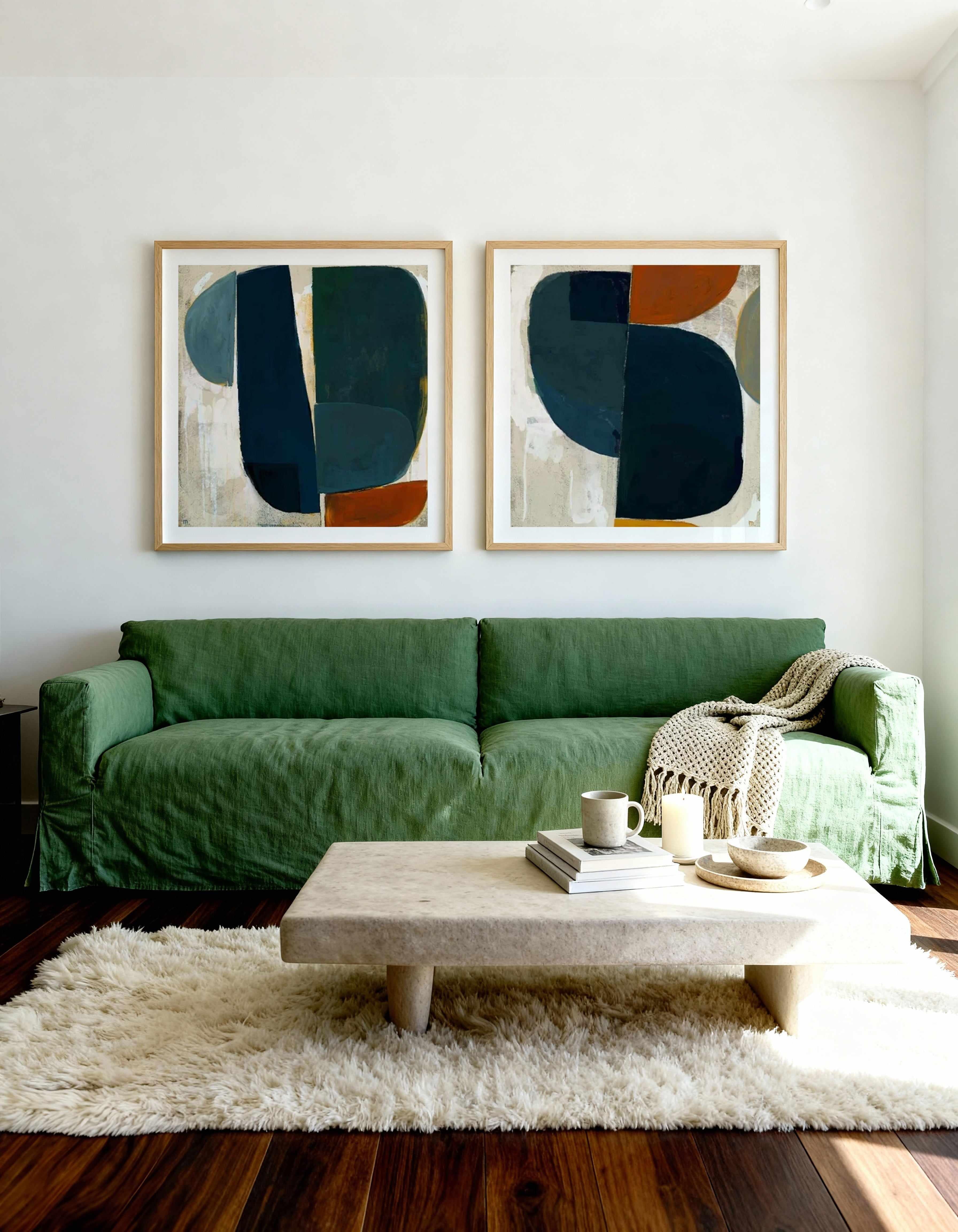 Composizione Astratta I & II by Marco Marella Art Print Set of 2 | Matching Wall Art from Olive et Oriel where you can shop wallpaper and artworks online