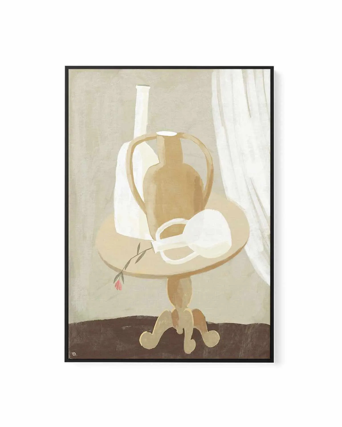 Composizione Bianca by Marco Marella| Framed Canvas Art Print from Olive et Oriel where you can shop wallpaper and artworks online