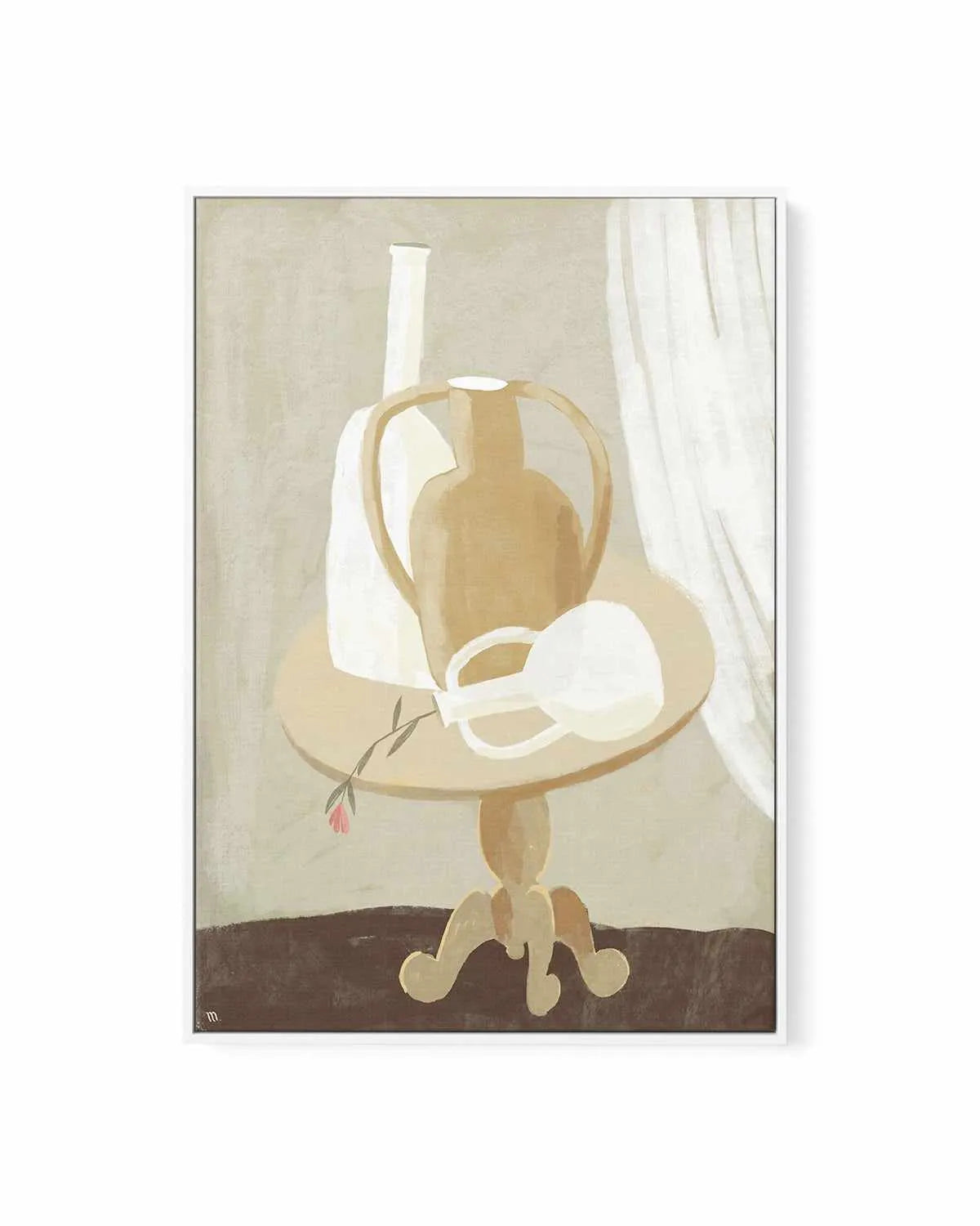Composizione Bianca by Marco Marella| Framed Canvas Art Print from Olive et Oriel where you can shop wallpaper and artworks online