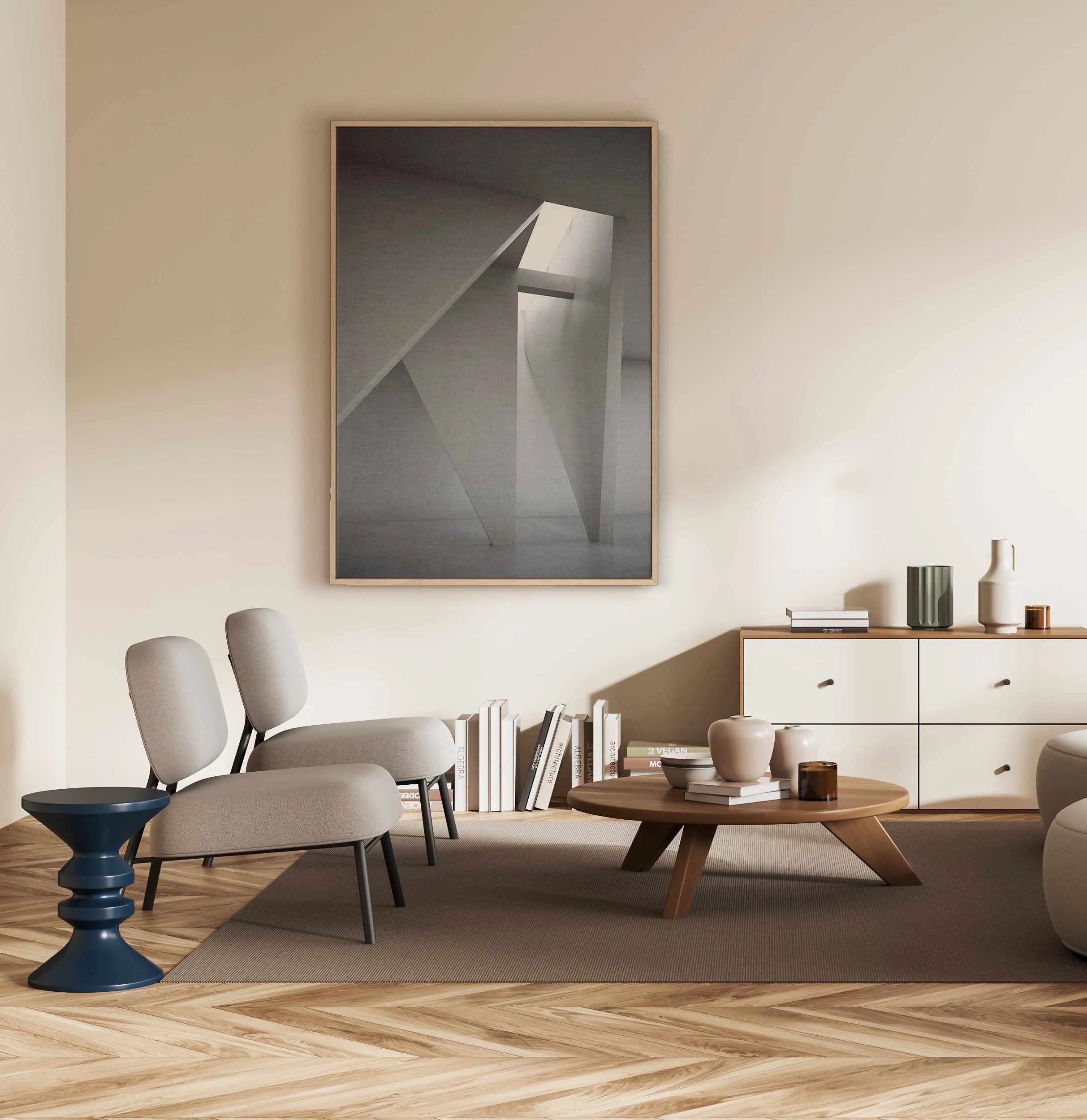 Concrete Walls by Guachinarte | Framed Canvas Art Print from Olive et Oriel where you can shop wallpaper and artworks online