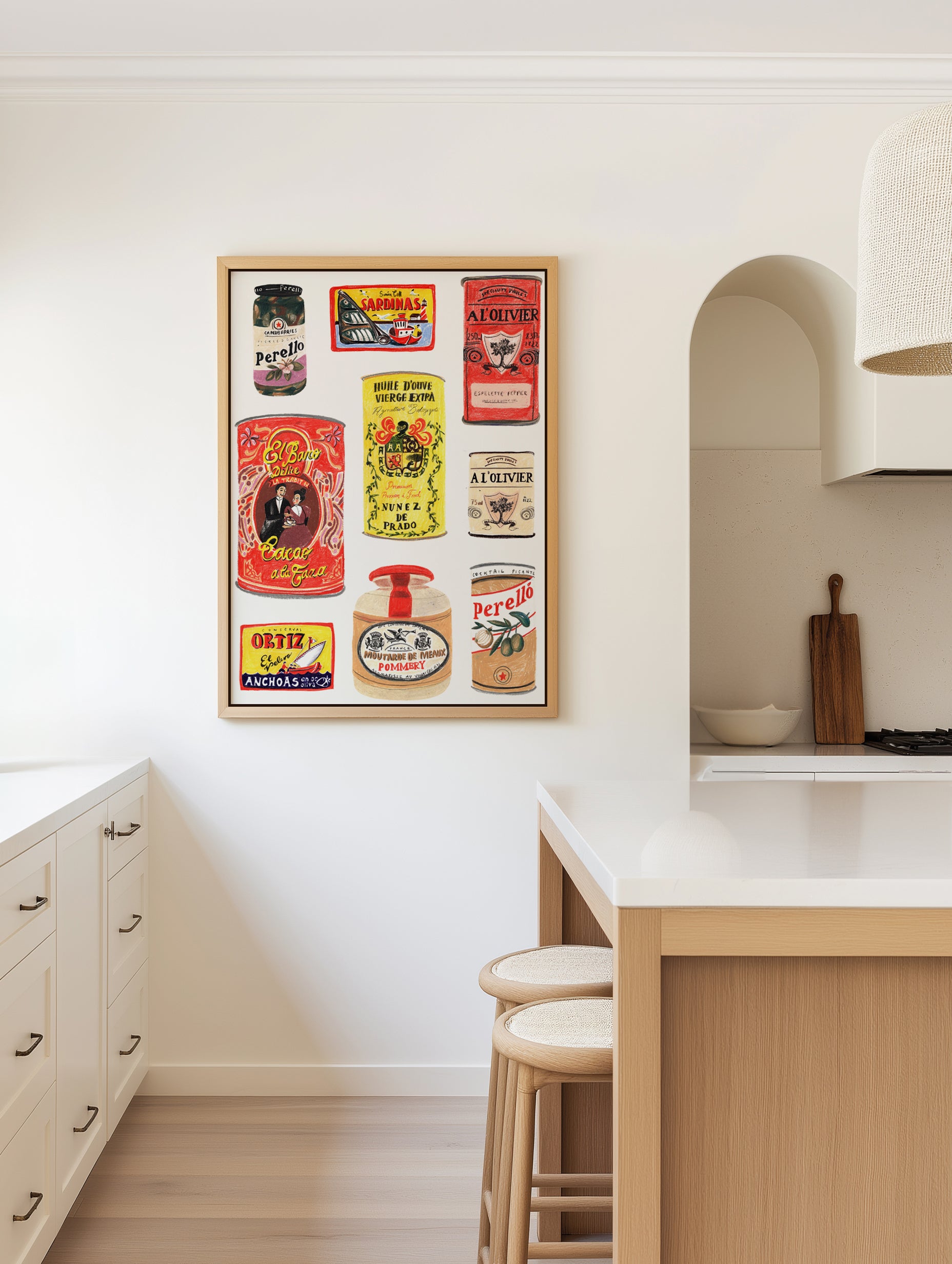 Condimenti by Laura Page | Framed Canvas Art Print