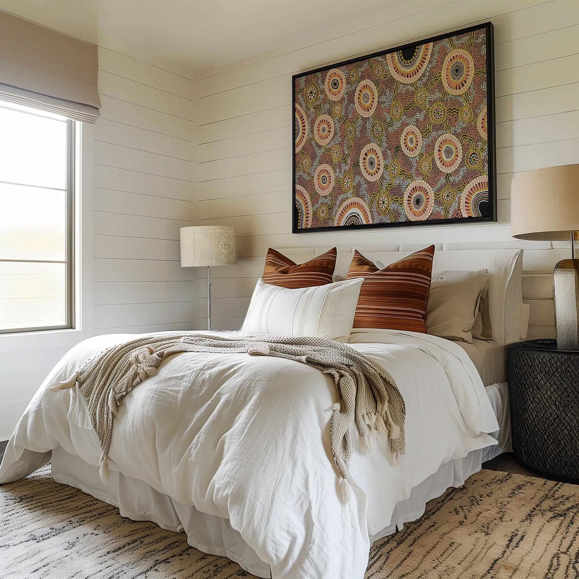 Connected Dreams by Leah Cummins | Framed Canvas Art Print from Olive et Oriel where you can shop wallpaper and artworks online