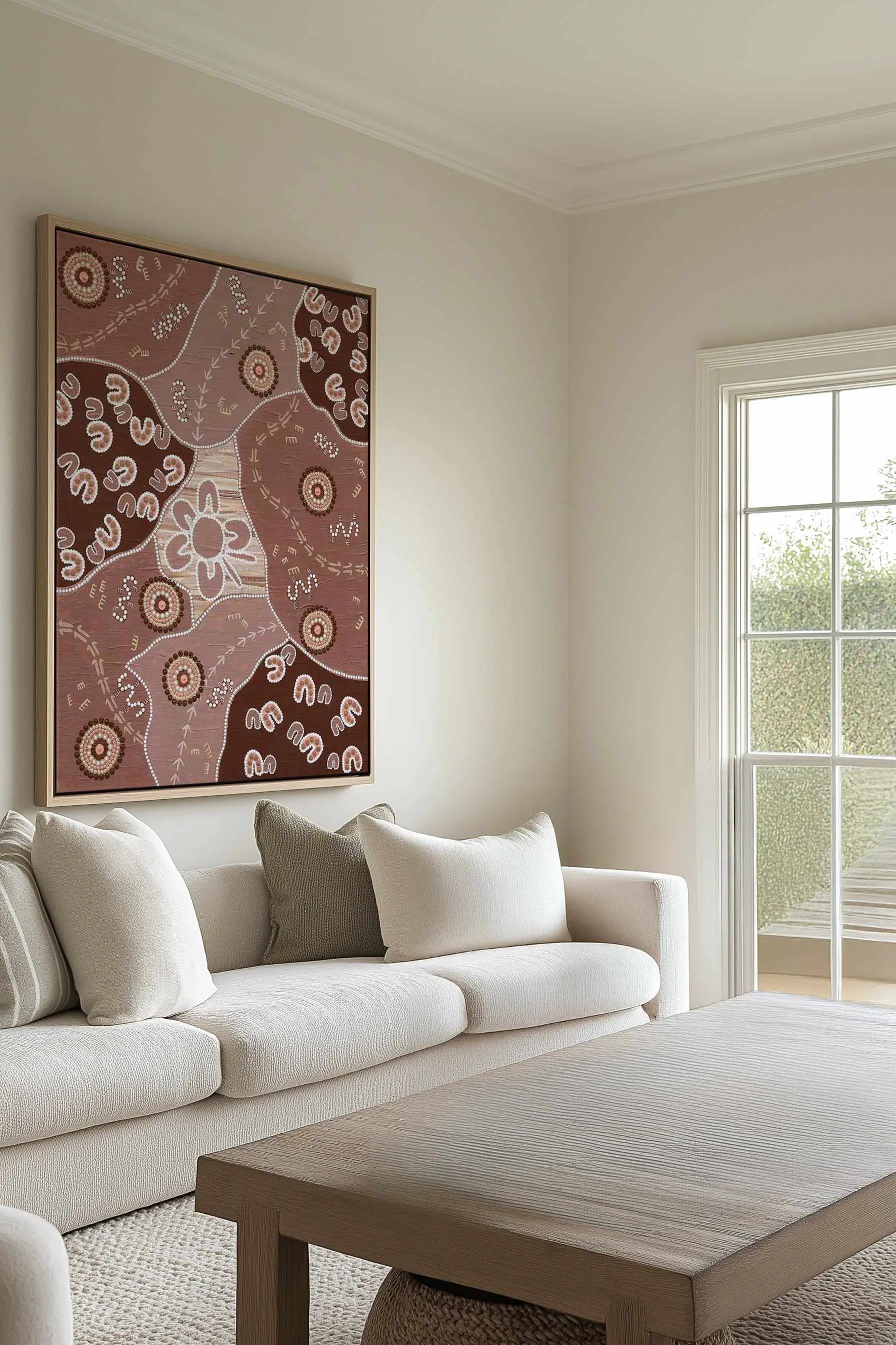 Connection to Country by Karissa Undy | Framed Canvas Art Print from Olive et Oriel where you can shop wallpaper and artworks online