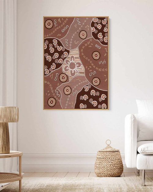 Connection to Country by Karissa Undy | Framed Canvas Art Print