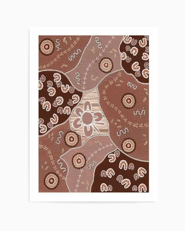 Connection to Country by Karissa Undy | Art Print from Olive et Oriel where you can shop wallpaper and artworks online