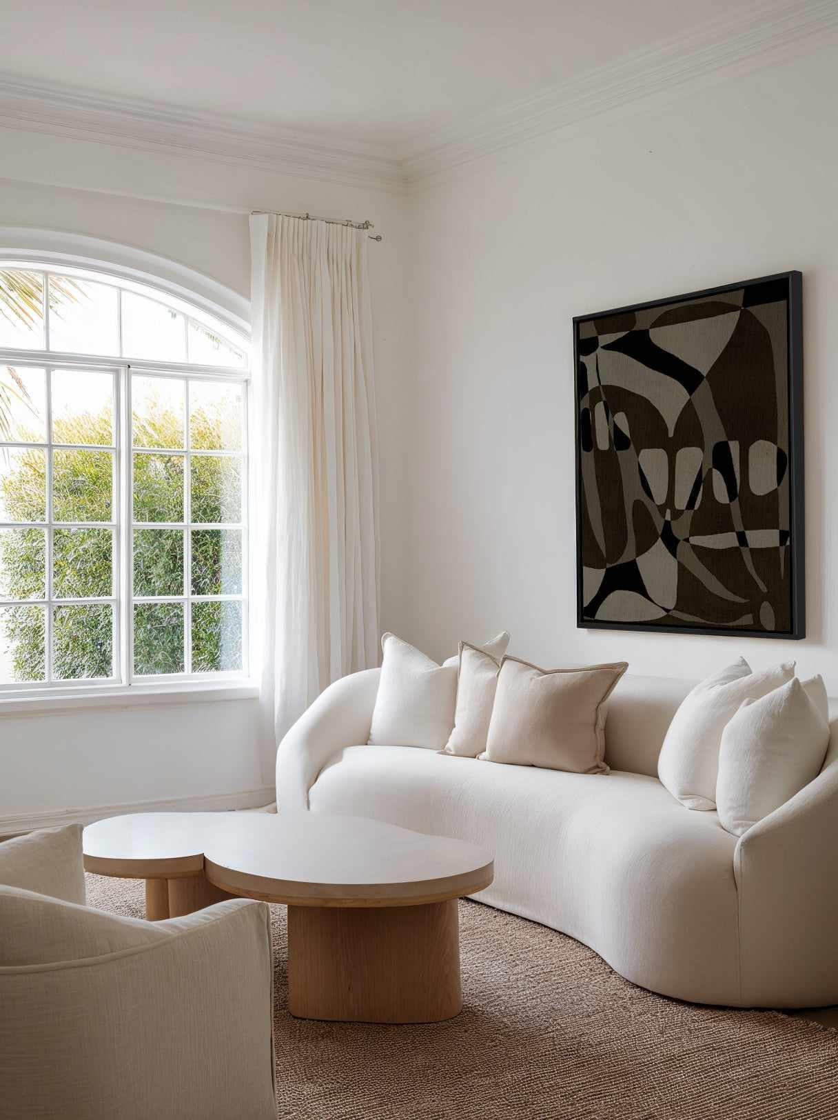 Contour 1 by Shatha Al Dafai | Framed Canvas Art Print from Olive et Oriel where you can shop wallpaper and artworks online