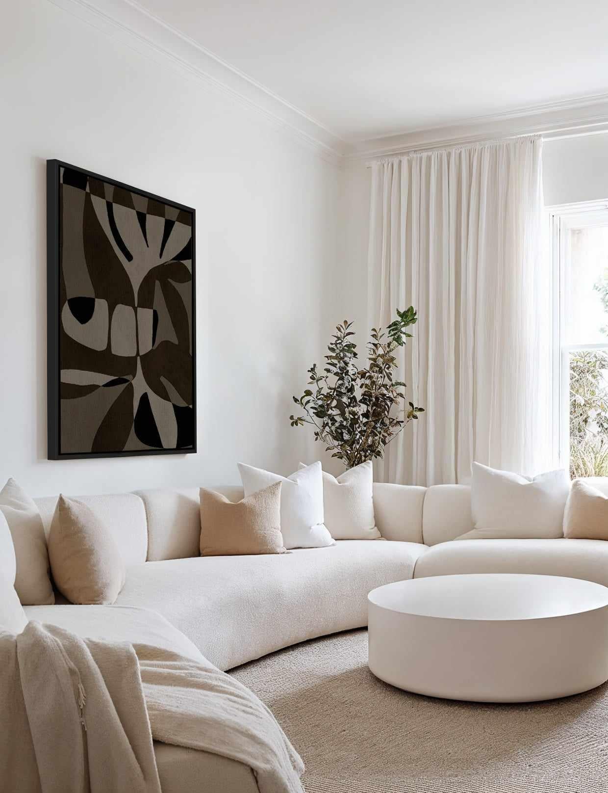 Contour 2 by Shatha Al Dafai | Framed Canvas Art Print from Olive et Oriel where you can shop wallpaper and artworks online