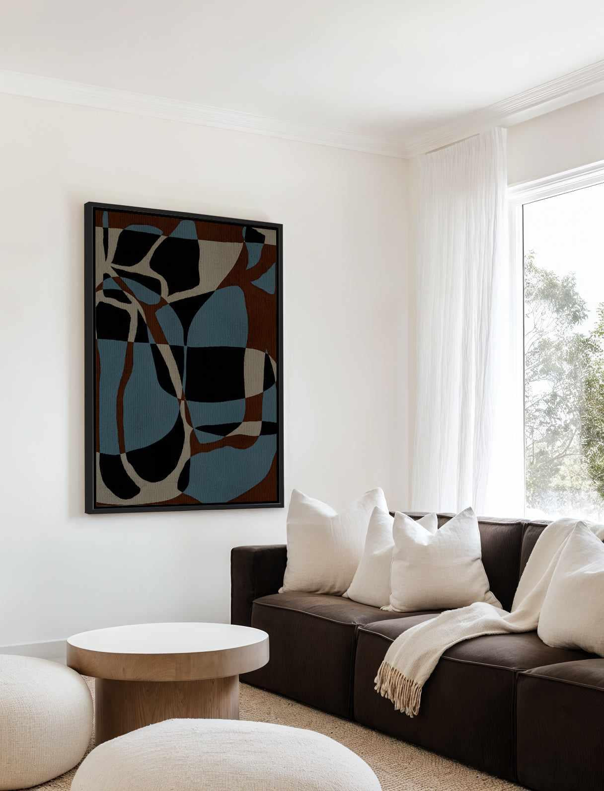 Contour 3 by Shatha Al Dafai | Framed Canvas Art Print from Olive et Oriel where you can shop wallpaper and artworks online