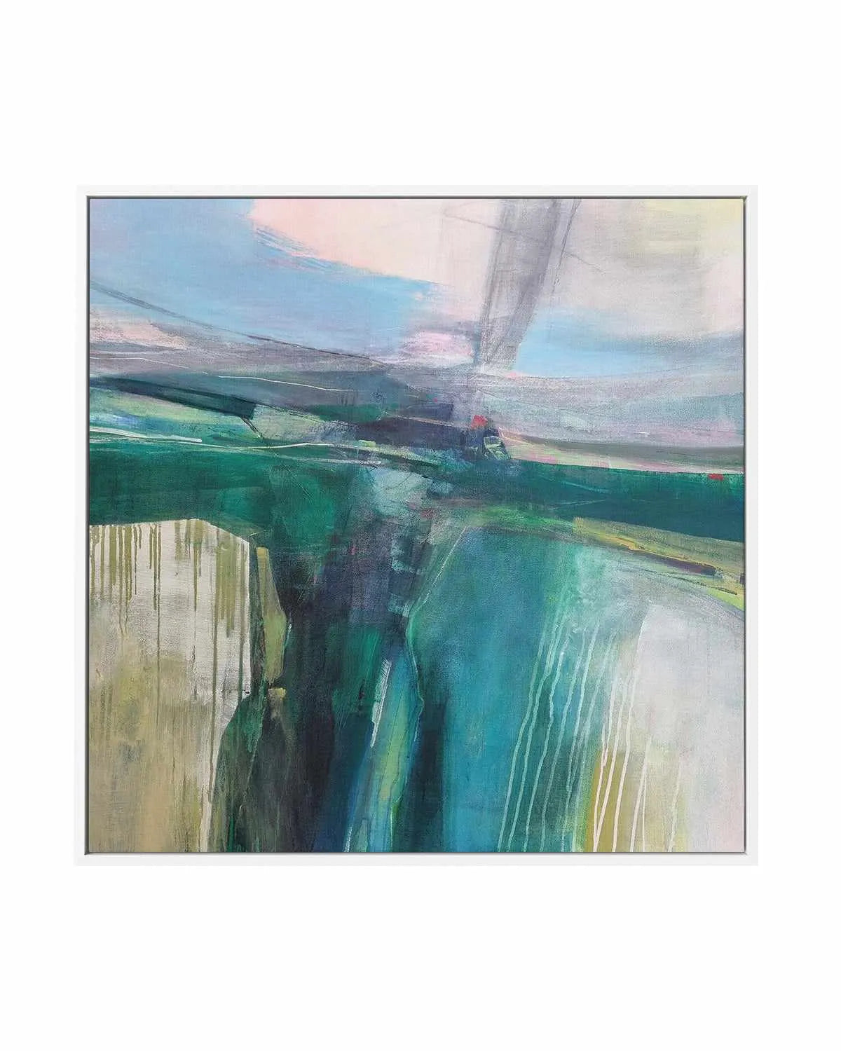 Convergence by Andrew Kinmont | Framed Canvas Art Print from Olive et Oriel where you can shop wallpaper and artworks online