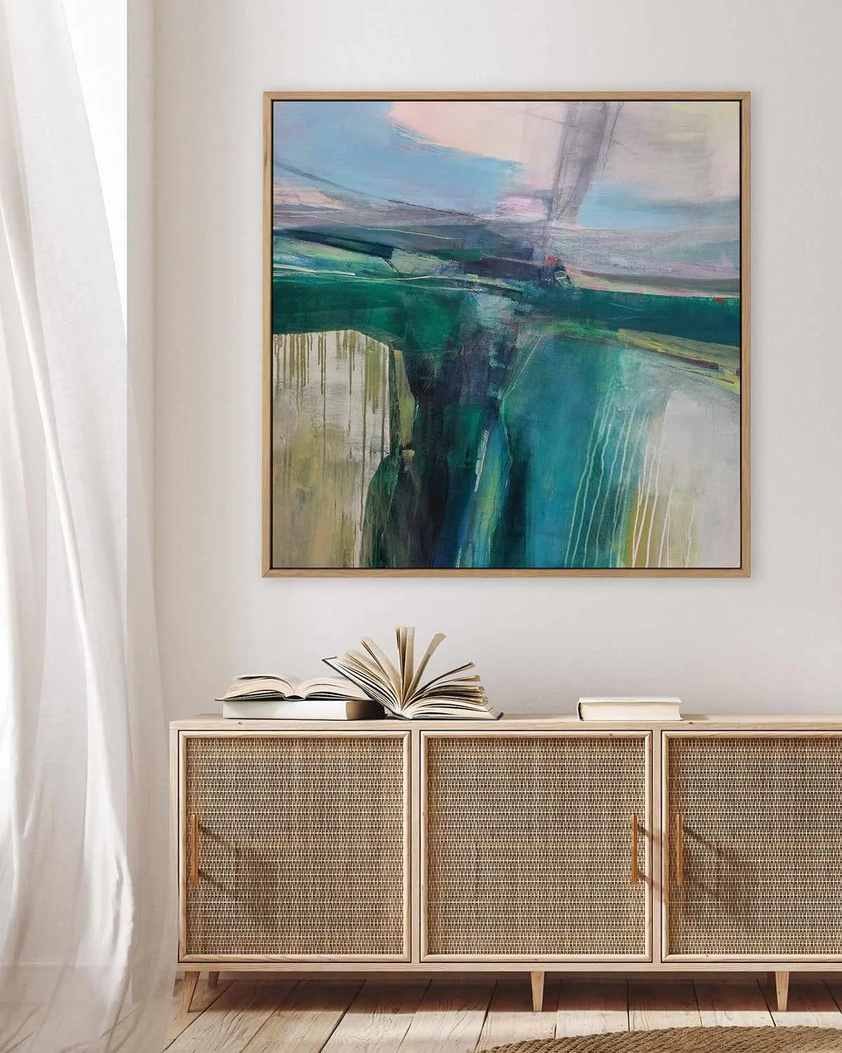 Convergence by Andrew Kinmont | Framed Canvas Art Print from Olive et Oriel where you can shop wallpaper and artworks online