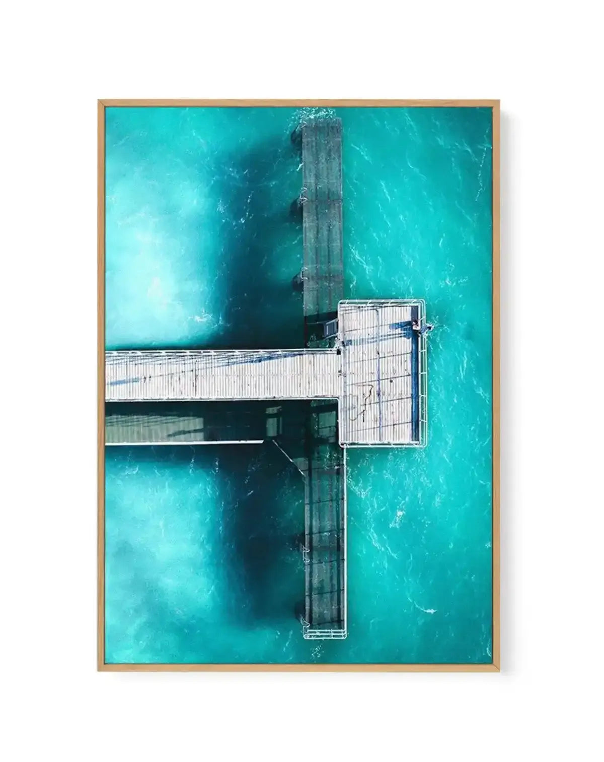 Coogee Jetty | WA | Framed Canvas-CANVAS-You can shop wall art online with Olive et Oriel for everything from abstract art to fun kids wall art. Our beautiful modern art prints and canvas art are available from large canvas prints to wall art paintings and our proudly Australian artwork collection offers only the highest quality framed large wall art and canvas art Australia - You can buy fashion photography prints or Hampton print posters and paintings on canvas from Olive et Oriel and have the