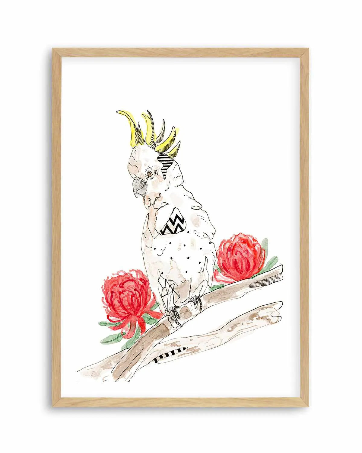 Cool Cockatoo by Maku Fenaroli | Art Print from Olive et Oriel where you can shop wallpaper and artworks online