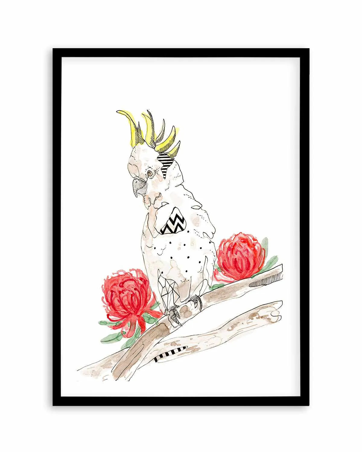 Cool Cockatoo by Maku Fenaroli | Art Print from Olive et Oriel where you can shop wallpaper and artworks online