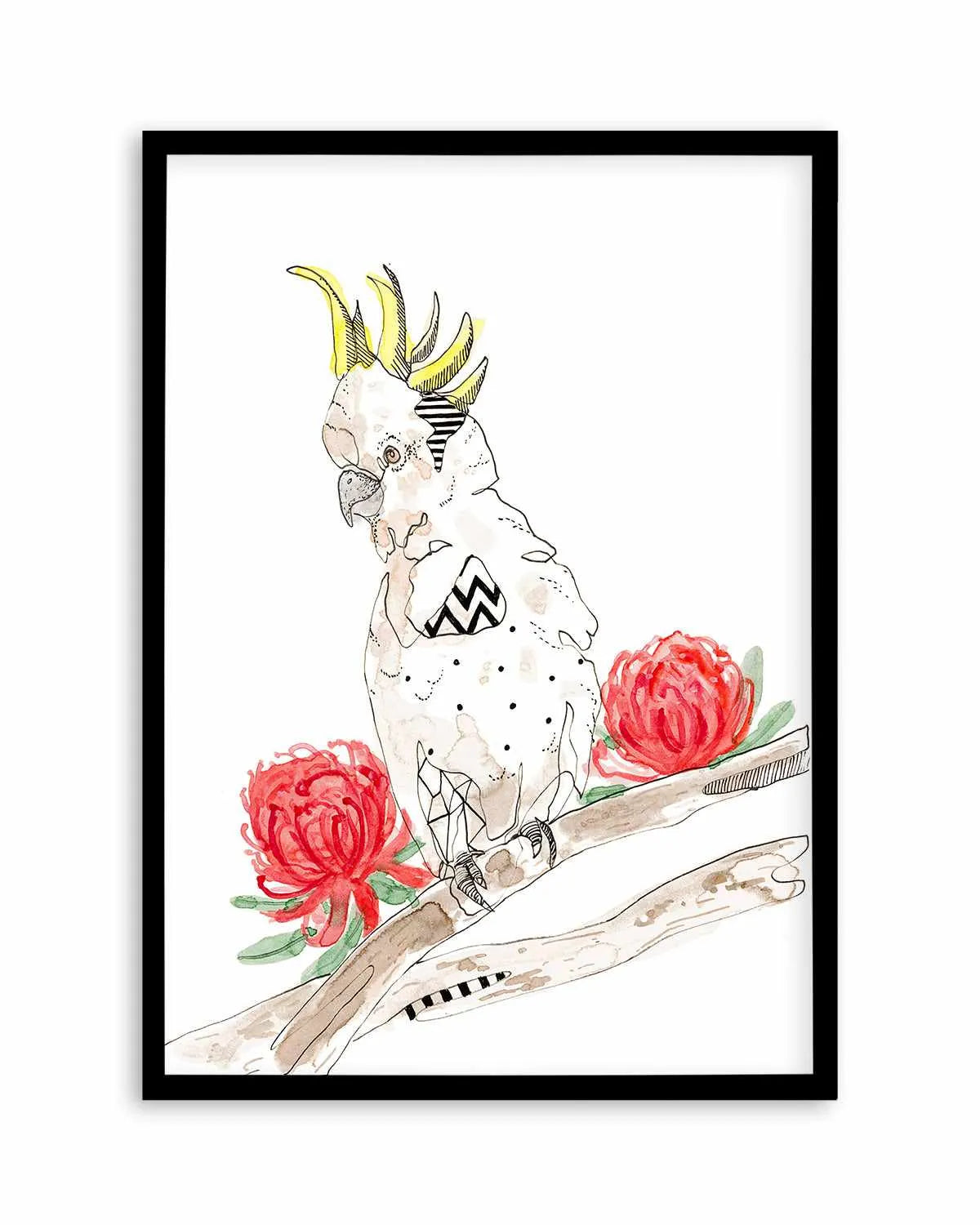 Cool Cockatoo by Maku Fenaroli | Art Print from Olive et Oriel where you can shop wallpaper and artworks online