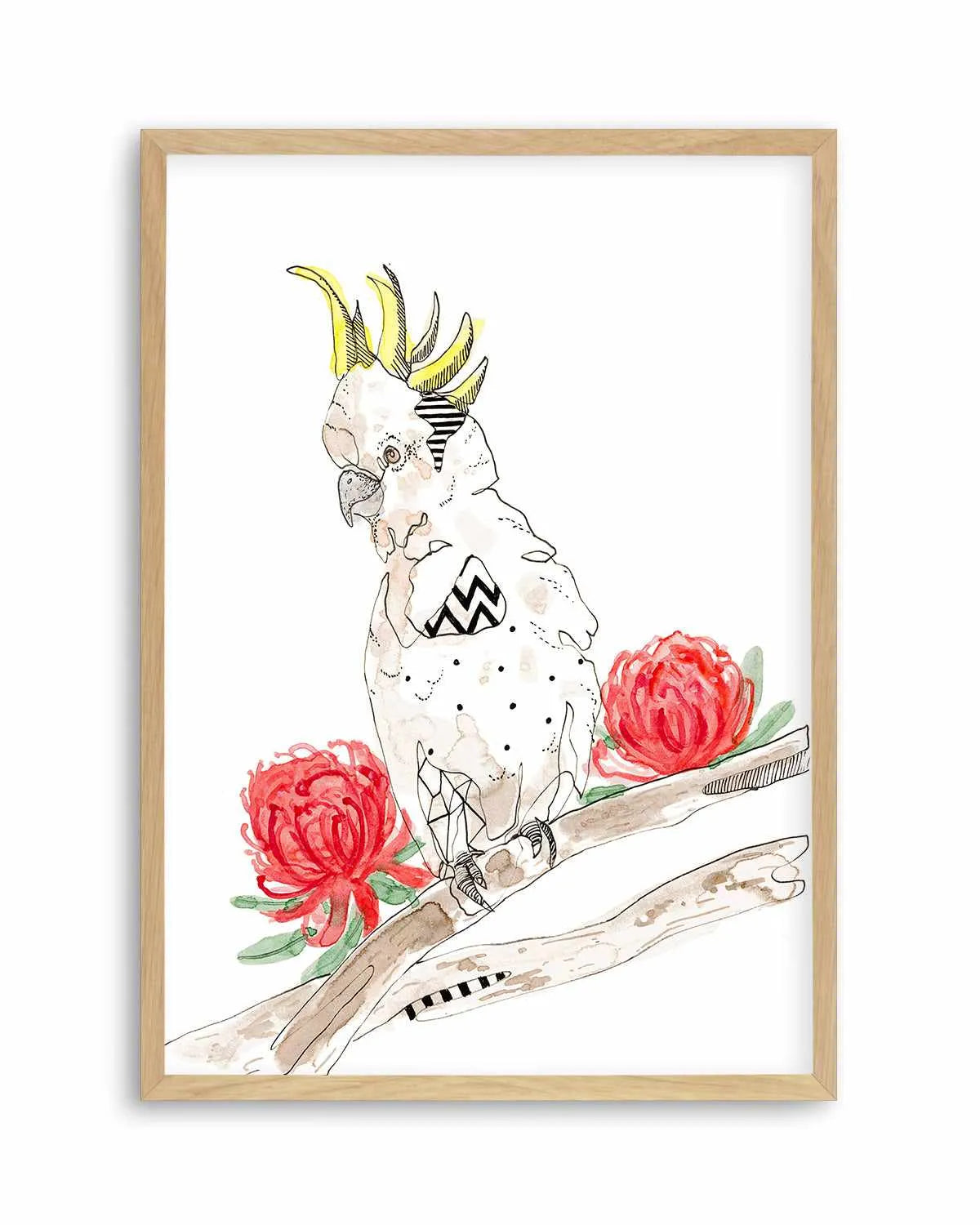 Cool Cockatoo by Maku Fenaroli | Art Print from Olive et Oriel where you can shop wallpaper and artworks online