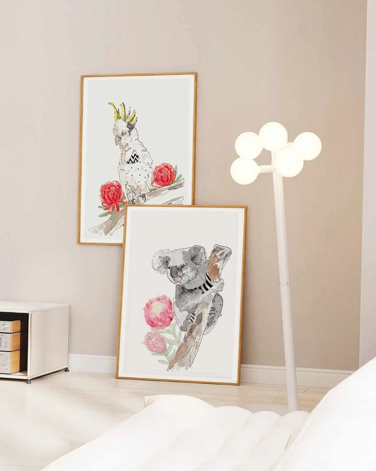 Cool Cockatoo by Maku Fenaroli | Art Print from Olive et Oriel where you can shop wallpaper and artworks online