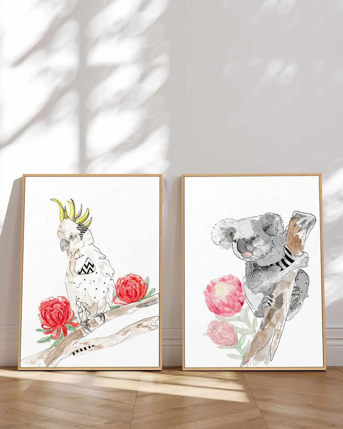 Cutie Koala by Maku Fenaroli | Framed Canvas Art Print from Olive et Oriel where you can shop wallpaper and artworks online