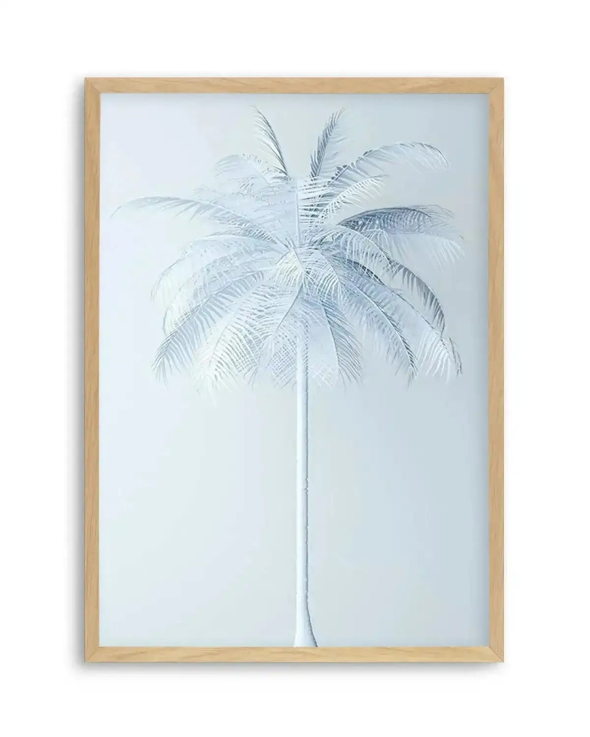 Cool In Blue Palm Art Print from Olive et Oriel where you can shop wallpaper and artworks online