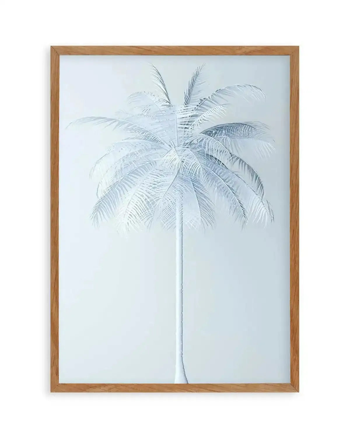 Cool In Blue Palm Art Print from Olive et Oriel where you can shop wallpaper and artworks online