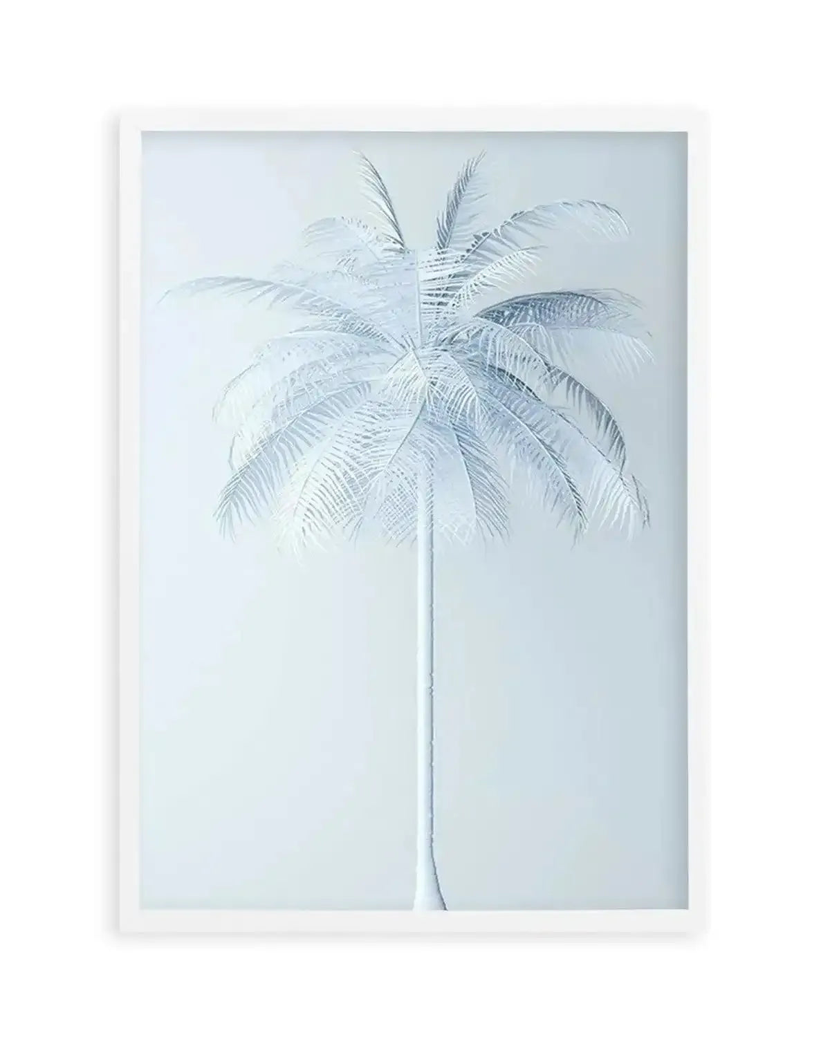 Cool In Blue Palm Art Print from Olive et Oriel where you can shop wallpaper and artworks online