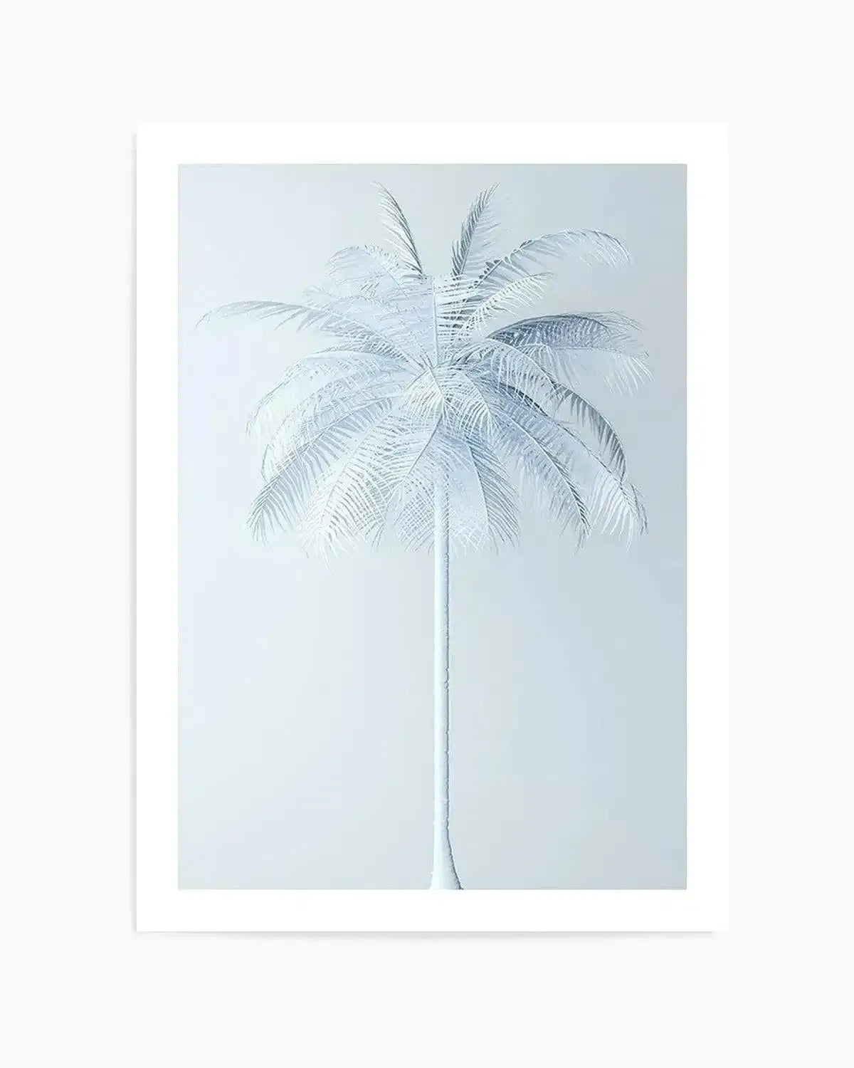 Cool In Blue Palm Art Print from Olive et Oriel where you can shop wallpaper and artworks online