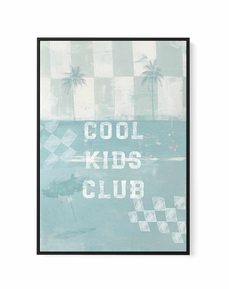 Cool Kids Club | Framed Canvas Art Print from Olive et Oriel where you can shop wallpaper and artworks online