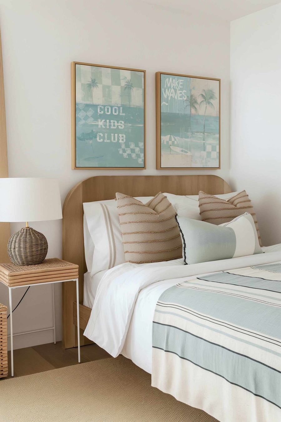 Cool Kids Club | Framed Canvas Art Print from Olive et Oriel where you can shop wallpaper and artworks online