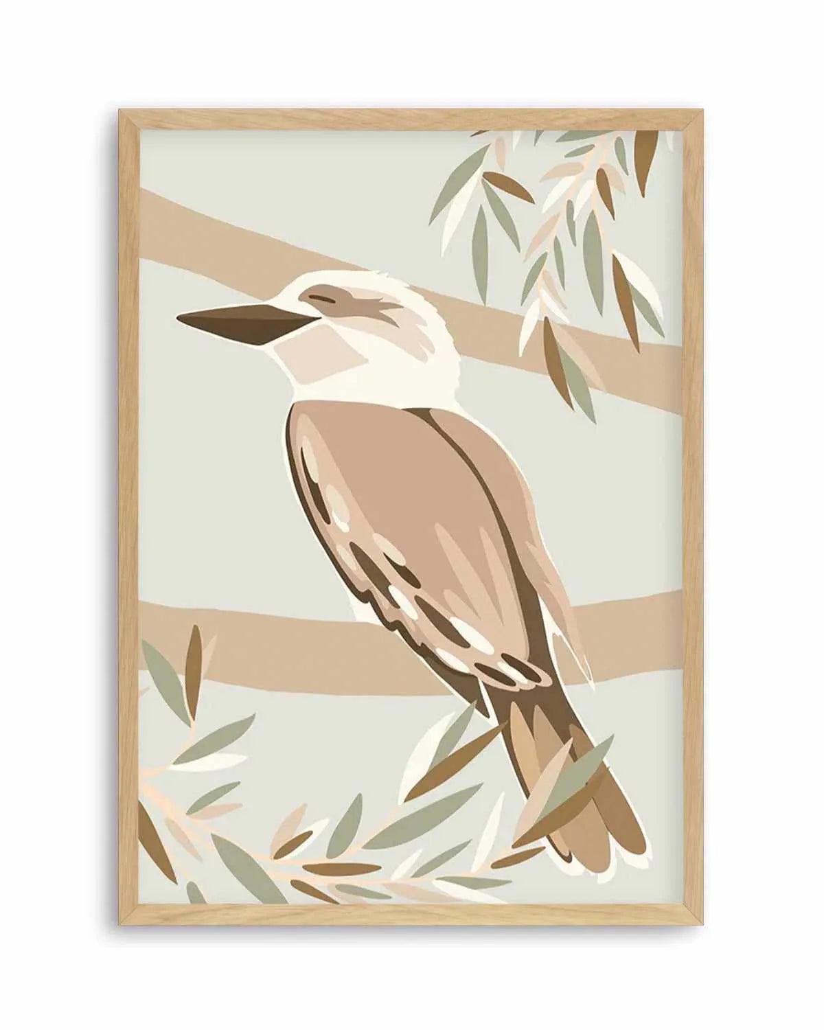 Cool as a Kookaburra Art Print from Olive et Oriel where you can shop wallpaper and artworks online