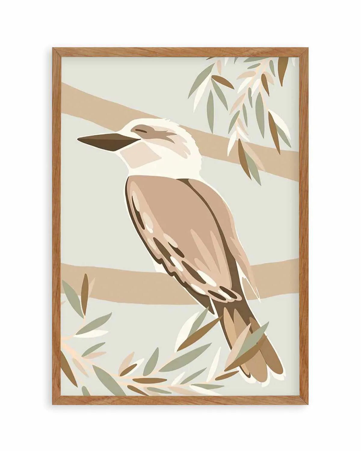 Cool as a Kookaburra Art Print from Olive et Oriel where you can shop wallpaper and artworks online