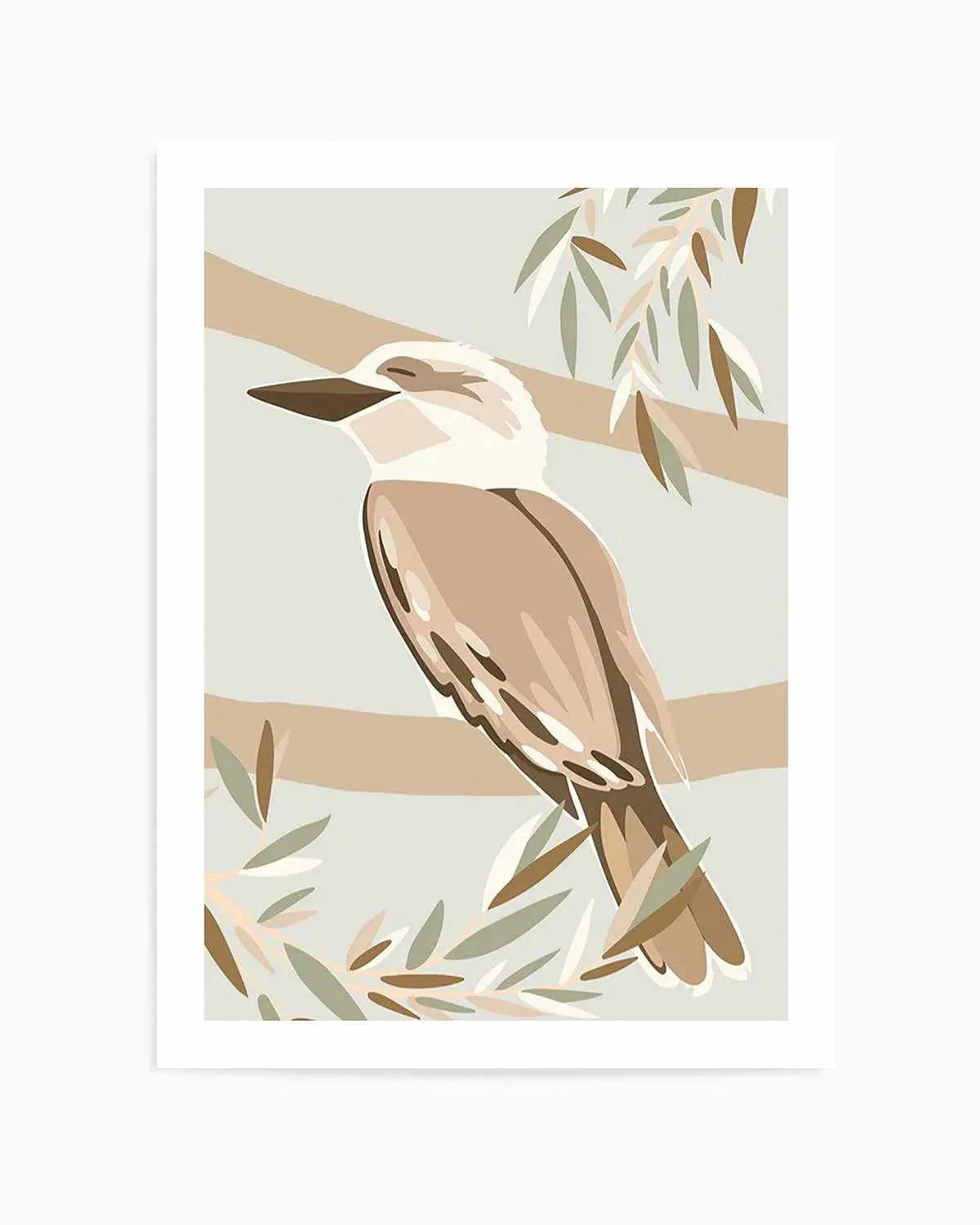 Cool as a Kookaburra Art Print from Olive et Oriel where you can shop wallpaper and artworks online